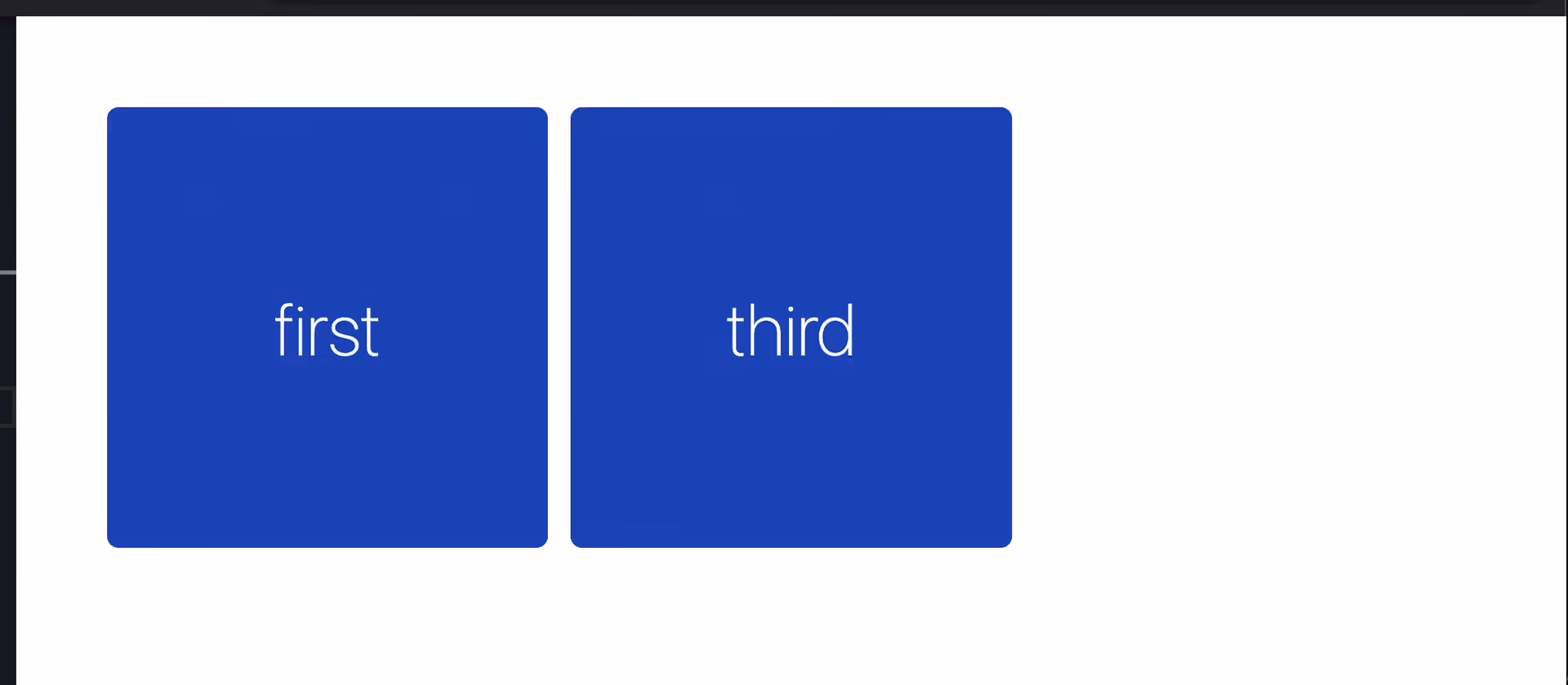 second item is removed from layout