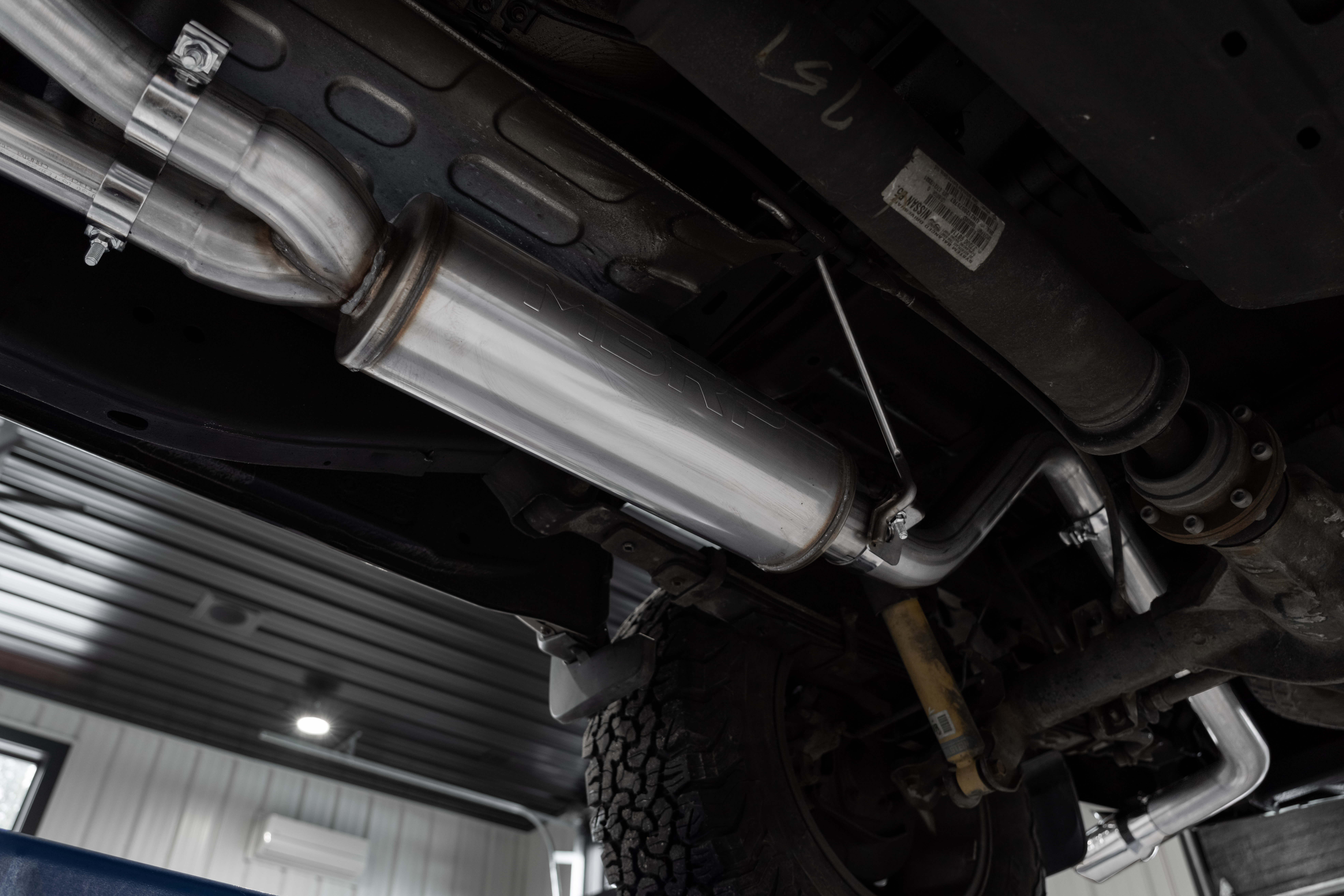 QRP サーマル キャット 540クラス Black-coated aluminized steel 3-Inch cat-back truck exhaust