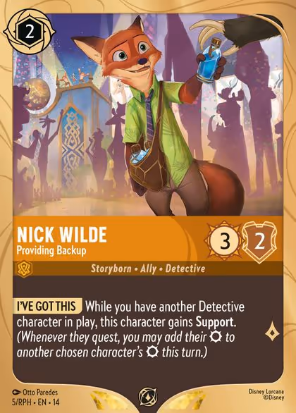Nick Wilde – Providing Backup