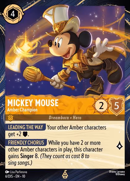 Mickey Mouse – Amber Champion