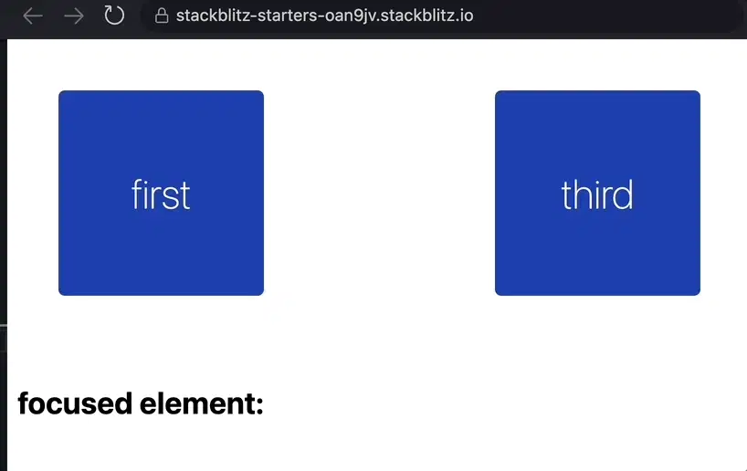 second item is still focusable even when there's no opacity